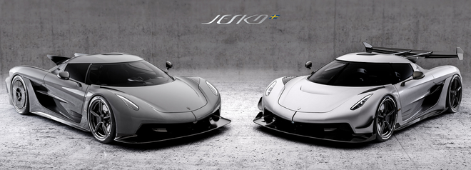 左：Jesko absolut、右:Jesko